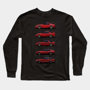 Toyota Supra Generations Long Sleeve T-Shirt